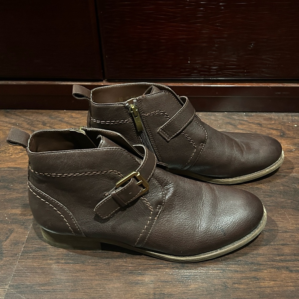 Franco Sarto brown ankle boots